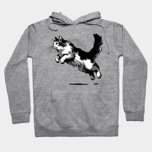 Pouncing cat Hoodie